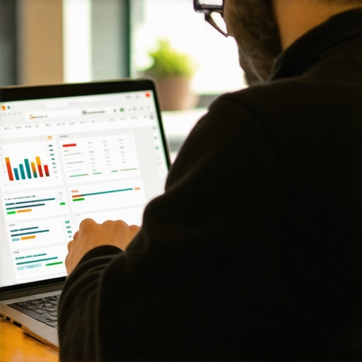 Lexington Business SEO Analysis Business owner reviewing local SEO analytics in Lexington.