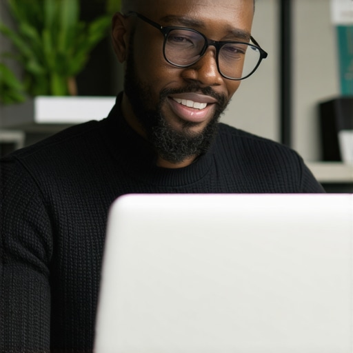 Lexington Business Google Maps Optimization Business owner updating Google My Business profile on a laptop in Lexington KY