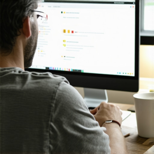 Lexington business owner updating Google My Business profile for local SEO