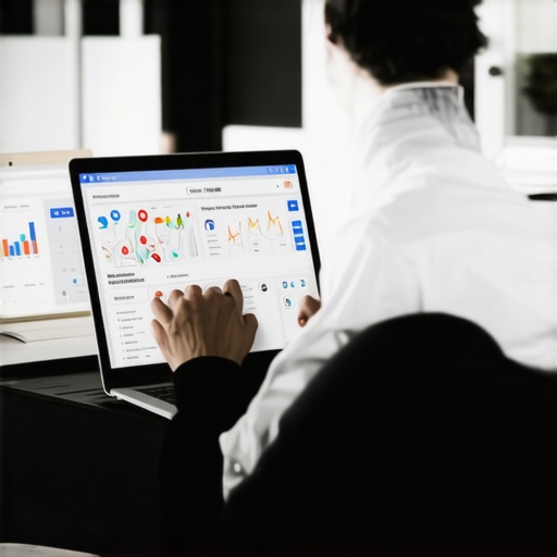 Ongoing Local SEO Maintenance in Lexington Professional analyzing Google Maps rankings and SEO data on a computer screen for Lexington business.