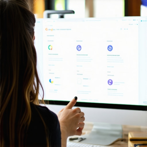 Person auditing Google My Business listings on a computer for Lexington business