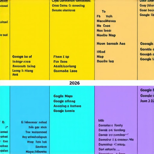 Infographic illustrating changes in Google Maps ranking factors over the years, highlighting AI influence in 2026.