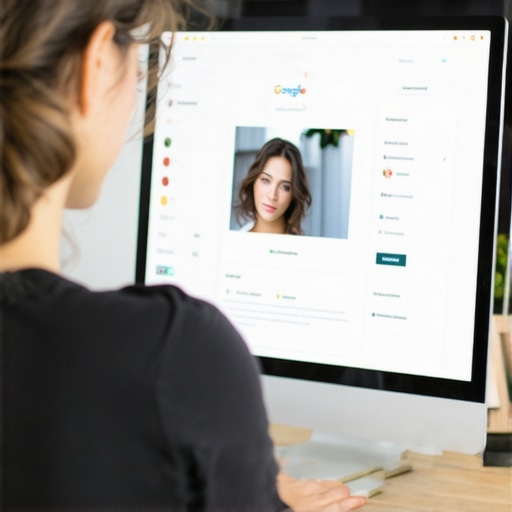 Business owner enhancing Google My Business listing in Lexington, KY.