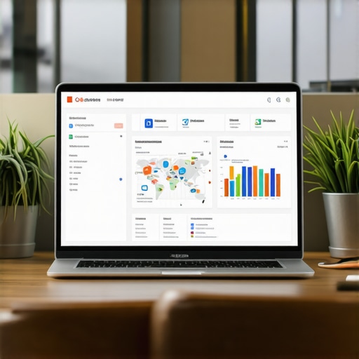 A professional SEO workspace showing advanced local SEO analytics and tools.